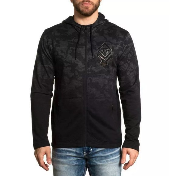 AMERICAN FIGHTER Men's ZIP UP HOODIE HANKINSON - Picture 2 of 7